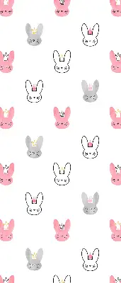 Estores de rolo interiores para janela Coelhos coloridos com coroas