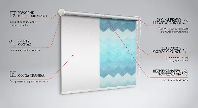 Estores de rolo para janela Montanhas Pintadas