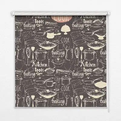 Estores de rolo interiores Utensílios de cozinha