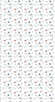 Estores de rolo interiores para janela animais de chuva nas montanhas