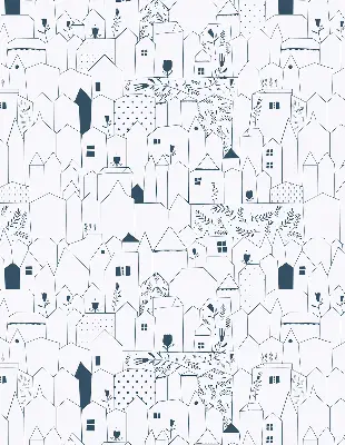 Estores de rolo interiores para janela Casas desenhadas
