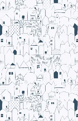 Estores de rolo interiores para janela Casas desenhadas