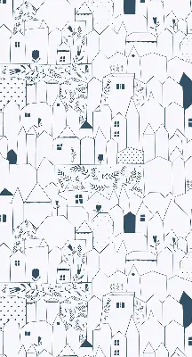 Estores de rolo interiores para janela Casas desenhadas