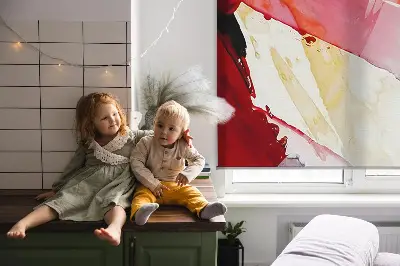 Estores de rolo em tecido Quadro pintado