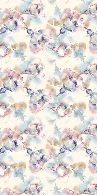 Estores de rolo interiores para janela Flores coloridas pintadas