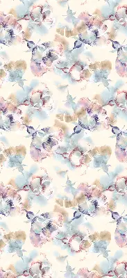 Estores de rolo interiores para janela Flores coloridas pintadas