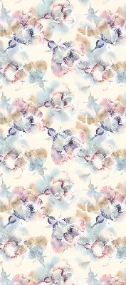 Estores de rolo interiores para janela Flores coloridas pintadas