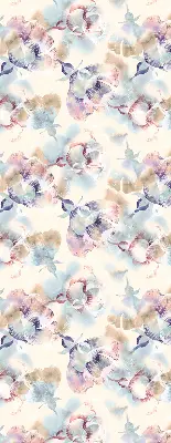 Estores de rolo interiores para janela Flores coloridas pintadas
