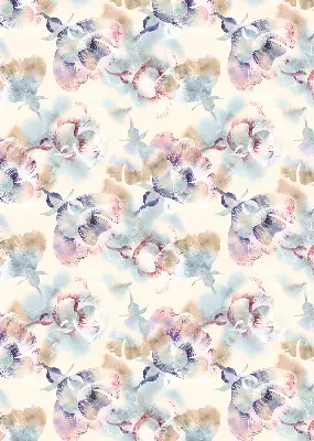 Estores de rolo interiores para janela Flores coloridas pintadas