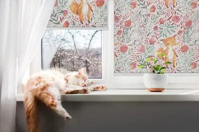 Estores de rolo em tecido Animais e plantas