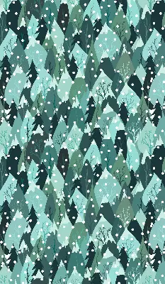 Estores de rolo em tecido Floresta e neve caindo
