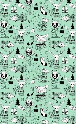 Estores de rolo em tecido Animais de inverno