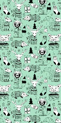 Estores de rolo em tecido Animais de inverno