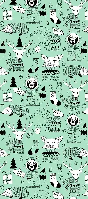 Estores de rolo em tecido Animais de inverno