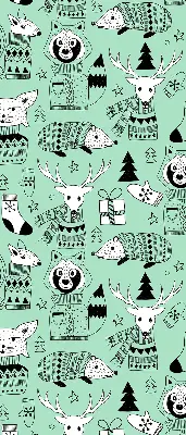 Estores de rolo em tecido Animais de inverno