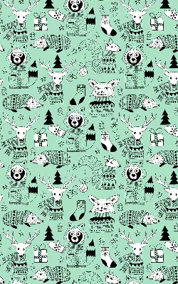 Estores de rolo em tecido Animais de inverno