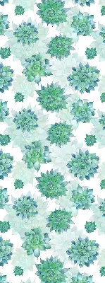 Estores de rolo interiores para janela Flores verdes