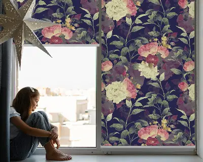 Estores de rolo para janela Flores