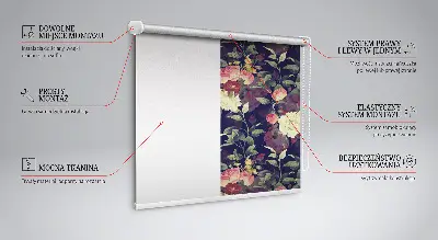 Estores de rolo para janela Flores