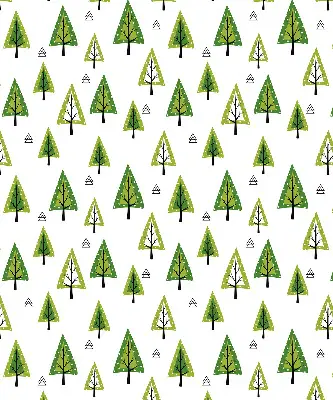 Estores de rolo para porta de varanda Floresta desenhada