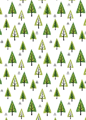 Estores de rolo para porta de varanda Floresta desenhada