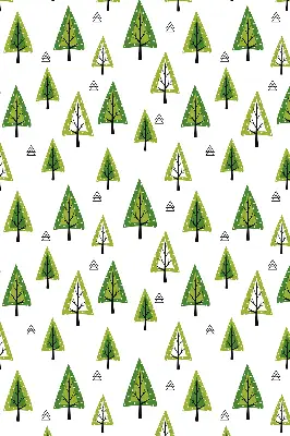 Estores de rolo para porta de varanda Floresta desenhada