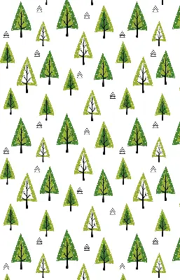 Estores de rolo para porta de varanda Floresta desenhada