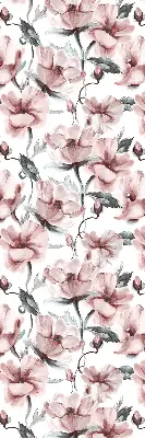 Estores de rolo interiores para janela Flores cor-de-rosa