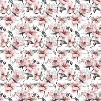 Estores de rolo interiores para janela Flores cor-de-rosa