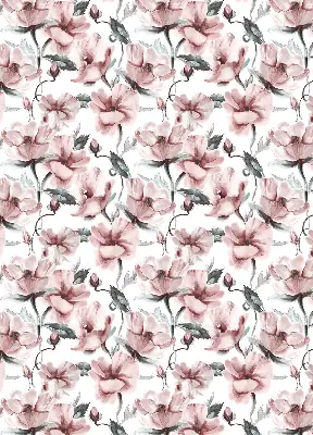 Estores de rolo interiores para janela Flores cor-de-rosa
