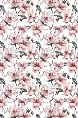 Estores de rolo interiores para janela Flores cor-de-rosa