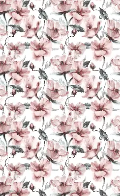 Estores de rolo interiores para janela Flores cor-de-rosa