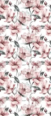 Estores de rolo interiores para janela Flores cor-de-rosa