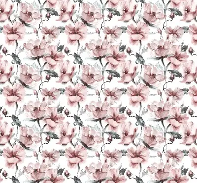 Estores de rolo interiores para janela Flores cor-de-rosa