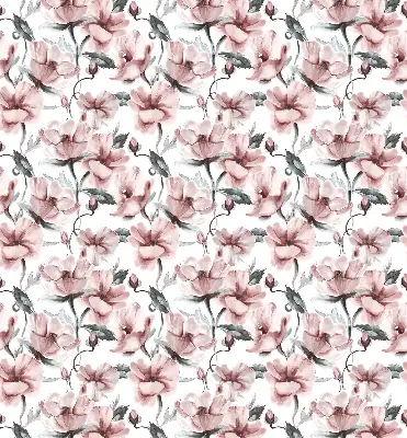 Estores de rolo interiores para janela Flores cor-de-rosa