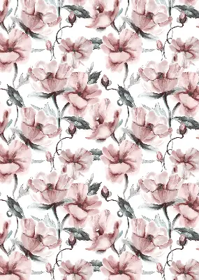Estores de rolo interiores para janela Flores cor-de-rosa