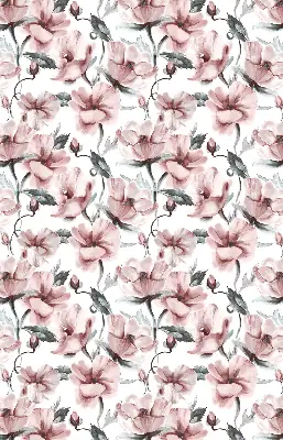 Estores de rolo interiores para janela Flores cor-de-rosa