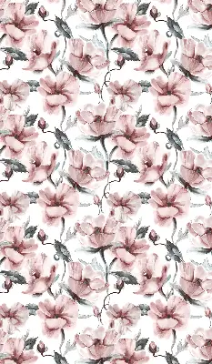 Estores de rolo interiores para janela Flores cor-de-rosa