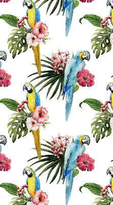 Estores de rolo em tecido Papagaio em flores