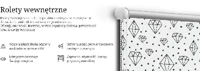 Estores de rolo interiores Diamantes desenhados