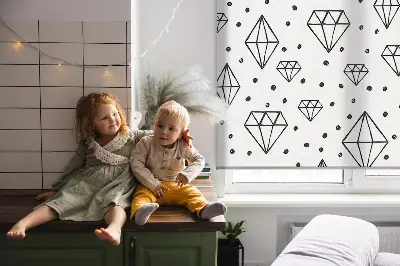 Estores de rolo interiores Diamantes desenhados