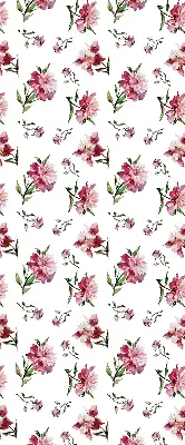 Estores de rolo para porta de varanda Flor rosa