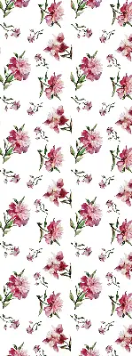 Estores de rolo para porta de varanda Flor rosa