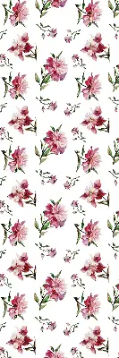Estores de rolo para porta de varanda Flor rosa