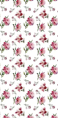 Estores de rolo para porta de varanda Flor rosa