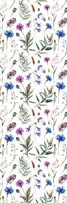 Estores de rolo interiores para janela Flores coloridas