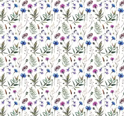 Estores de rolo interiores para janela Flores coloridas