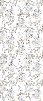 Estores de rolo interiores flores brancas