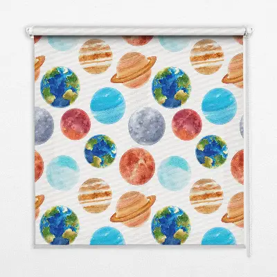 Estores de rolo para janela Planetas
