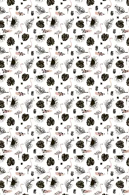 Estores de rolo interiores para janela Flamingos e folhas